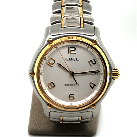 Mens Ebel 1911 Two Tone Wave Watch Ref 1080241 At 1stdibs
