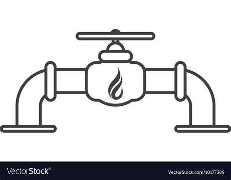Natural Gas Pipeline Icon Royalty Free Vector Image