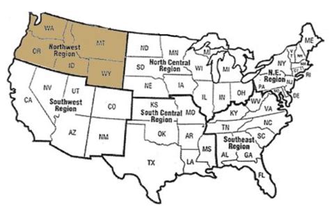 Northeast Region Us Map