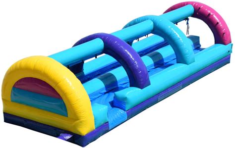 Dual Lane Slip N Slide Baileys Bouncies Inflatable Rentals In Tampa FL