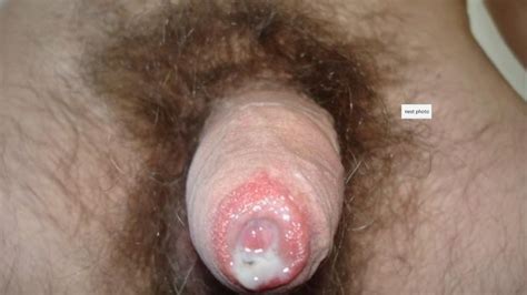 My Hairy Uncut Cock Overflows With Precum And Cum 9 Pics