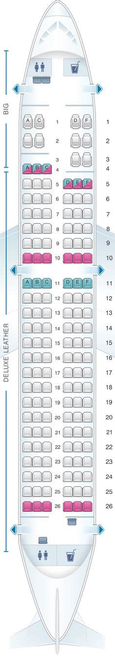 Seat Map United Airlines Airbus A319 Version 1 Best Airplane