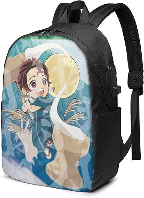 Djngn Caliente Anime Kimetsu No Yaiba Tanjiro Kamado Mochila Port醫il Lindo Multifuncional