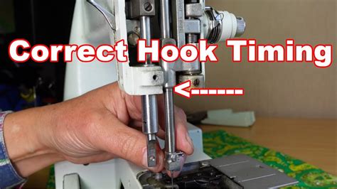 Set Hook Timing The Correct Way Lines On The Needle Bar Make It Easy Youtube