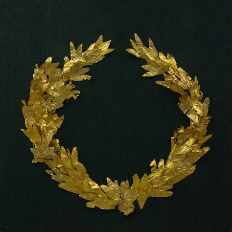“gold Laurel Wreath From The Kerameikos Archaeological Museum Greek