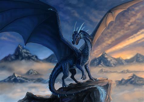 Blue Dragon Commission By X Celebril X Dragon Pictures Fantasy