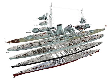 Hms Ajax Cutaway Illustration By Ross Watton Chatham Dockyard Barrow