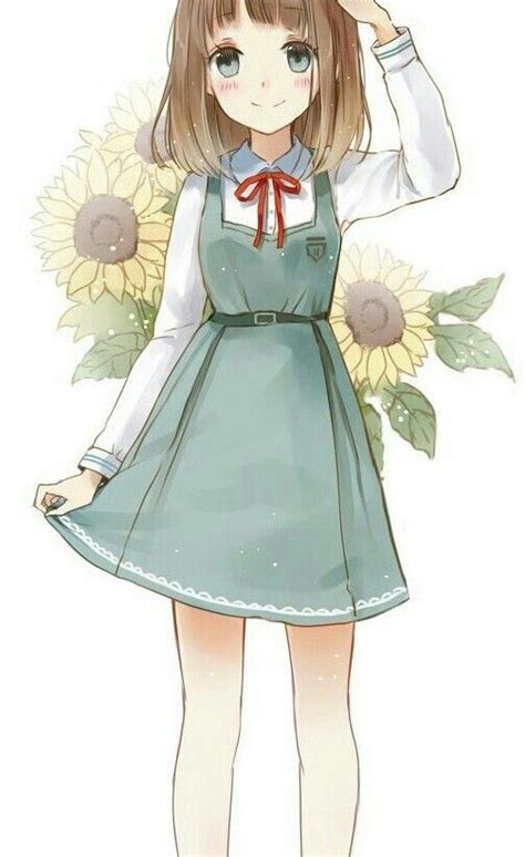 Anime Girl Cute Dress Drawing I Need To Do Pinterest