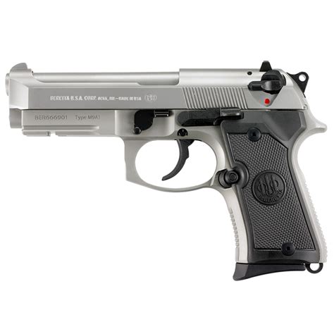 Beretta Pistol Model 92fs M9a1 Compact Inox Cal 9mm 425 Bbl Da