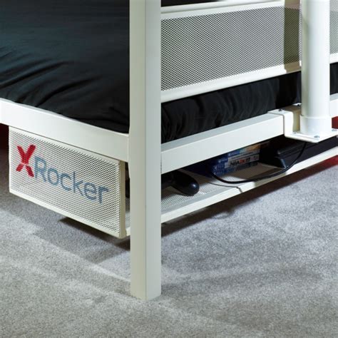 X Rocker Basecamp Single Tv Gaming Bed White 2020123 For Sale