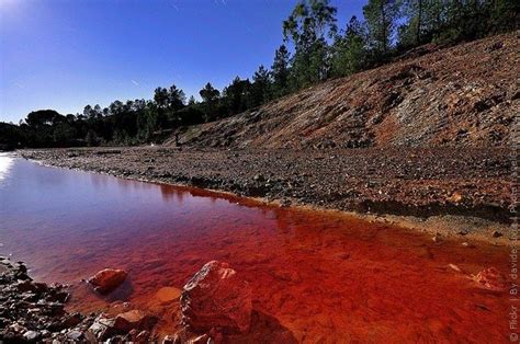 Rio Tinto A River In South Western Spain Which Originates In The
