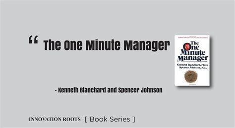 The One Minute Manager Book Series Innovation Roots