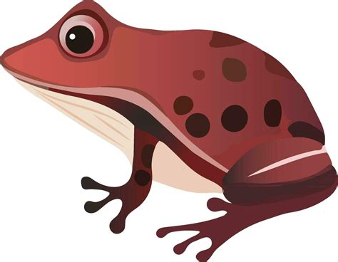 Flat Style Poison Dart Frog Icon In Red Color 24556750 Vector Art At