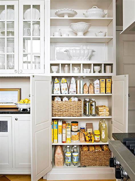 20 Variants Of White Kitchen Pantry Cabinets Interior Design Inspirations