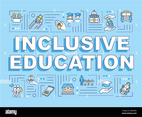 Inclusive Education Word Concepts Banner University Program People