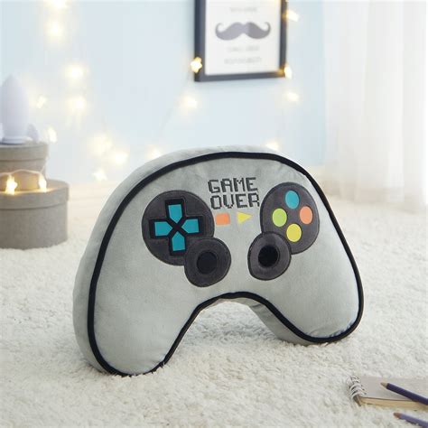 Your Zone Kids Glow In The Dark 3d Game Controller Plush Figural Pillow