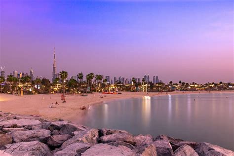 Sunset At La Mer Beach United Arab Emirates