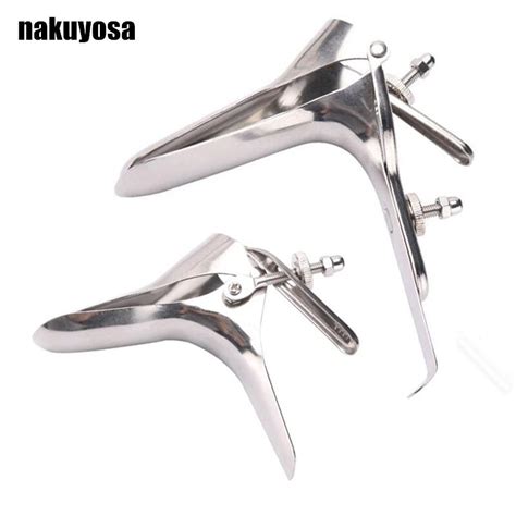 2 size stainless steel vagina expansion device adult genitals anal vaginal dilator colposcopy