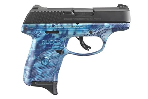 Ruger Lc9s 9mm 7 Round Semi Auto Pistol With Blue Kryptek Frame And