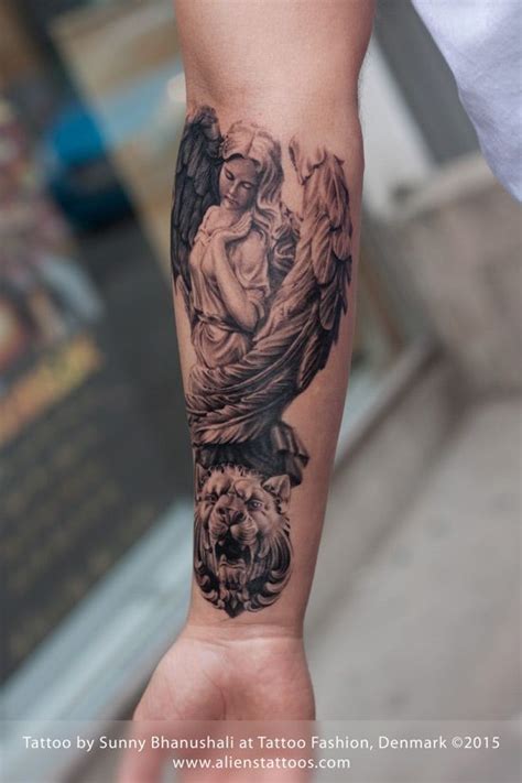The meaning of angel tattoos changes according to the type of angel you have chosen. Roman Angel Tattoo | Angel tattoo men, Angel tattoo ...