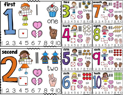 Anchor Charts - Numbers 1 to 20...Each colorful poster includes many ...