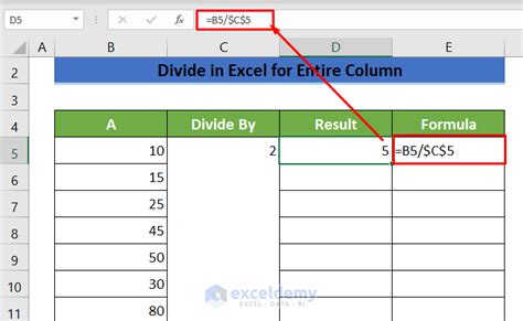 How To Divide In Excel For Entire Column 7 Quick Tricks Exceldemy