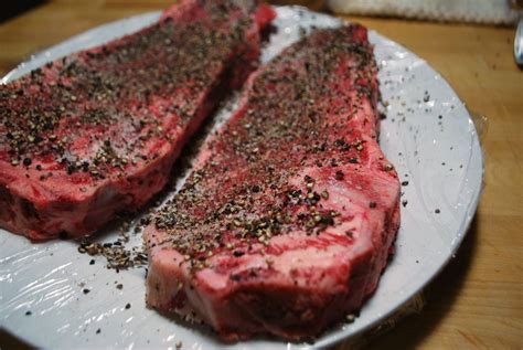 Black pepper crusted rib eye steak. Peppercorn Steak Recipe — Dishmaps