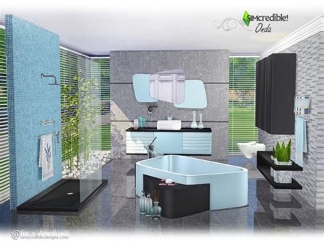 The Sims Resource Onda Bathroom By Simcredible • Sims 4 Downloads