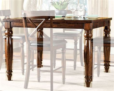 Because counter height tables are typically 4 to 6 inches higher than standard tables, buy counter height bar stools or chairs to match. Intercon Mango Wood Counter Height Dining Table Kingston ...