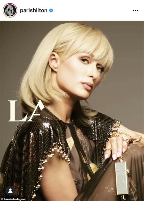 paris hilton is the new face of lanvin for their spring 2021 campaign duk news