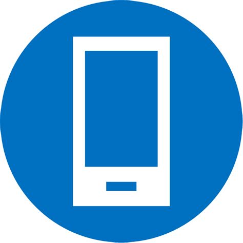 Mobile Icon Png Blue Mobile Phone Icon Png Blue Clipart Large Size