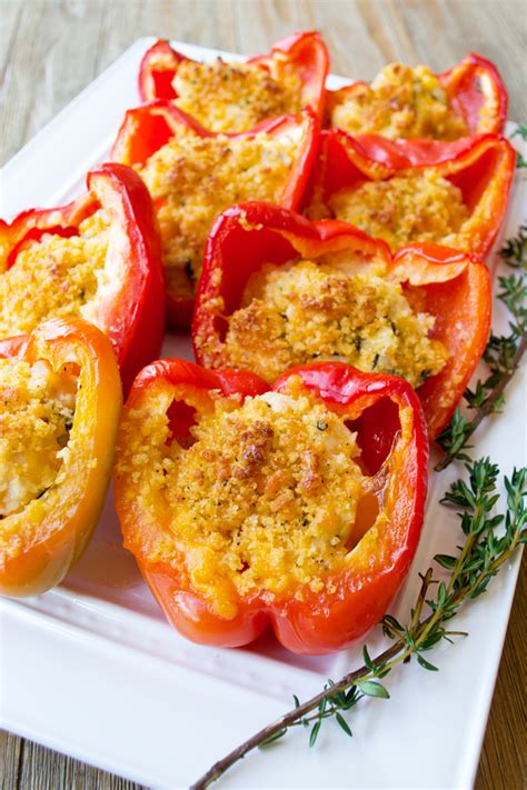 Stuffed Peppers With Chicken And Cheese