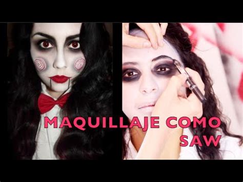 En la primera entrega todos los cadáveres eran actores con maquillaje profesional y sangre falsa, sólo se uso un muñeco en ese filme por el escaso presupuesto. Tutorial de maquillaje para Halloween: SAW - Anastassia Sfeir - YouTube