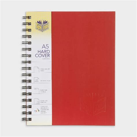 Spirax No511 A5 Hard Covered Notebook 200 Page Red Officeworks