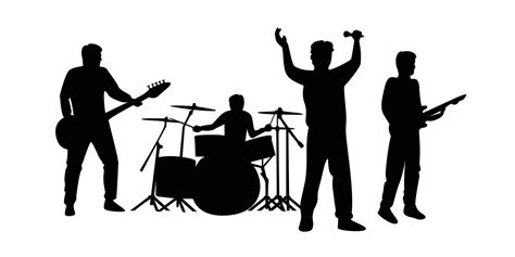 Band Silhouette Design Music Concert Vector Illustration 20852163