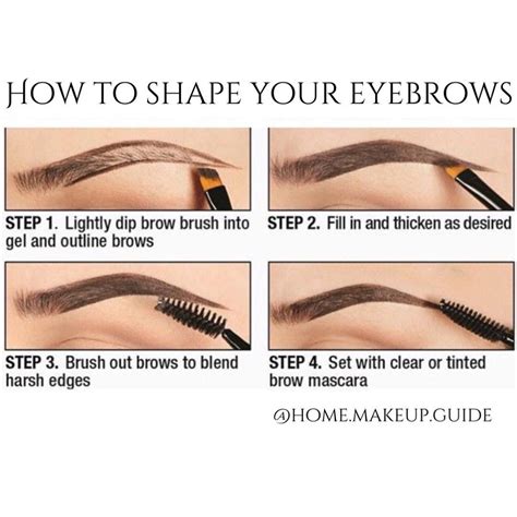 How To Do Your Eyebrows At Home With Makeup Grizzbye
