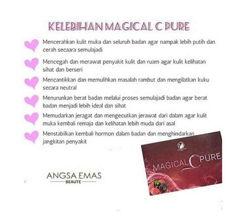 Mcp merupakan produk makanan kesihatan tambahan kaya vitamin c asli. Magical C Pure Produk Kesihatan