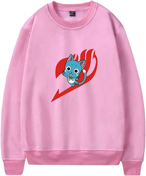 Fairy Tail Pullover Simple Style Comfortable Mens Plain Soft Touch