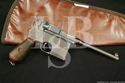 Mauser C96 C 96 Broomhandle Large Ring 763mm 30 Semi Auto Pistol 1902