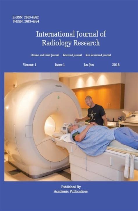 International Journal Of Radiology Research Akinik Publications