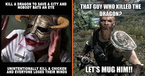 Skyrim 10 Dragon Memes That Are Too Hilarious For Words