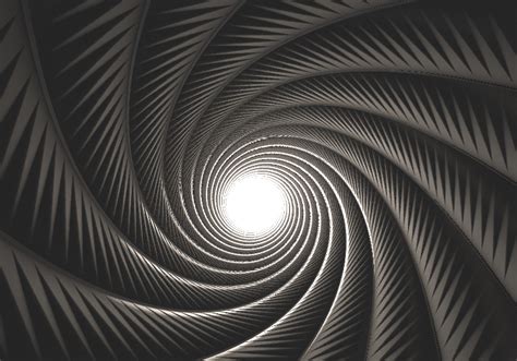 Modern Geometric 3d Spiral Effect 3d Mural Wallpaper Tenstickers