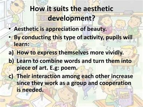 Activities And Materials To Encourage Aesthetic Development Through Ppt