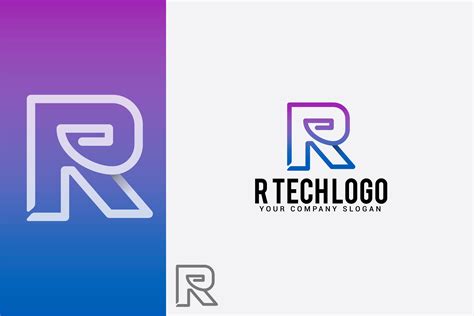 R Tech Logo Graphic By Shazdesigner · Creative Fabrica