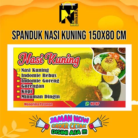 Spanduk Nasi Kuning Cdr Desain Banner Kekinian Theme Vrogue Co
