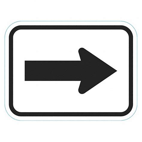 Lyle Directional Sign 9 In X 12 In Nominal Sign Size Aluminum 0080