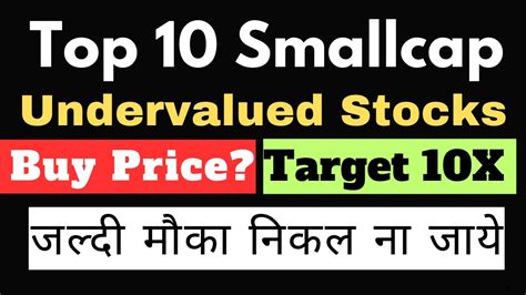 Top Undervalued Smallcap Stocks Best Smallcap Stocks In India Top