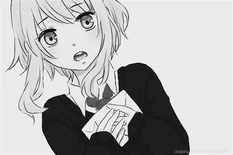 Anime Girl Black And White Illustration Gumi And Gumiya Megpoid