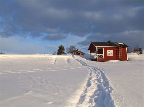 Frozen Lake Inari In Lapland Pohjois Pohjanmaan Maakunta Finland