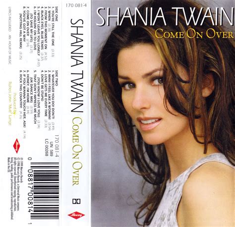 Shania Twain Come On Over Issue Cassette Album Cover Shania